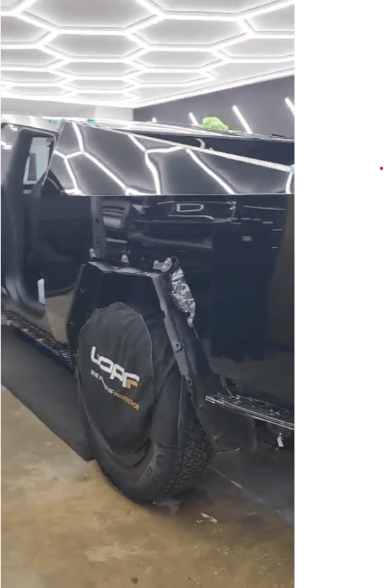 Mirror Black Wrap Transforms the Tesla Cybertruck